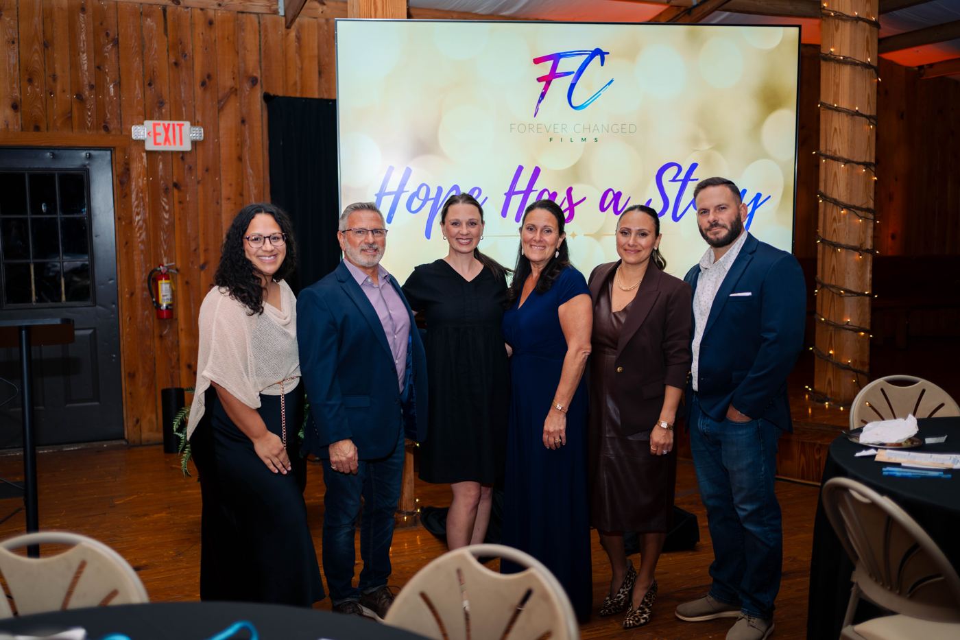 Founder Angela Calabrese with the Forever Changed team